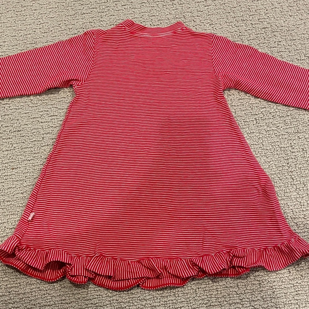 Red Striped Long Sleeve Dress for babies & toddlers girls size 18-24M - Picture 5 of 6